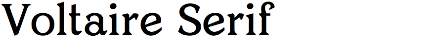 Voltaire Serif