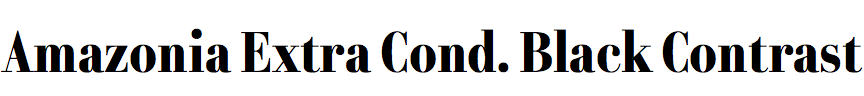 Amazonia Extra Condensed Black Contrast