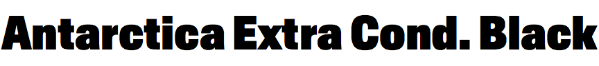 Antarctica Extra Condensed Black