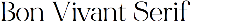 Bon Vivant Serif