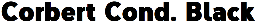 Corbert Condensed Black