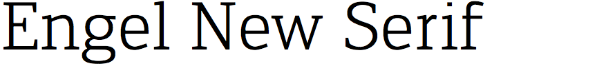 Engel New Serif