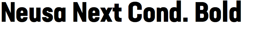 Neusa Next Condensed Bold