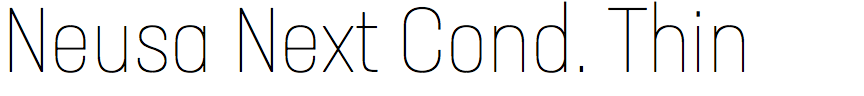 Neusa Next Condensed Thin