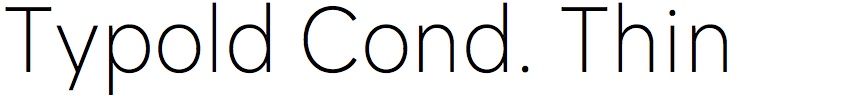 Typold Condensed Thin