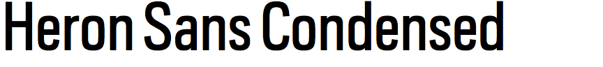 Heron Sans Condensed