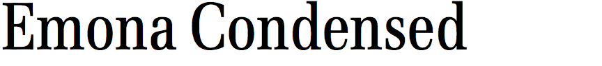 Emona Condensed