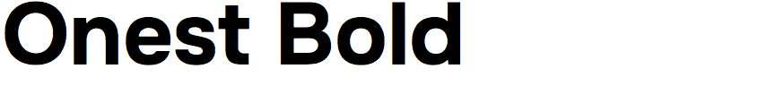 Onest Bold