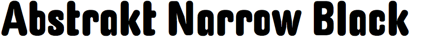 Abstrakt Narrow Black
