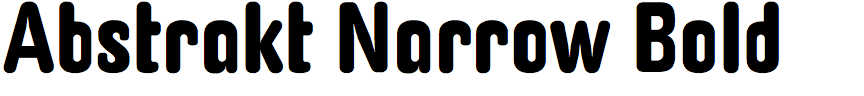 Abstrakt Narrow Bold