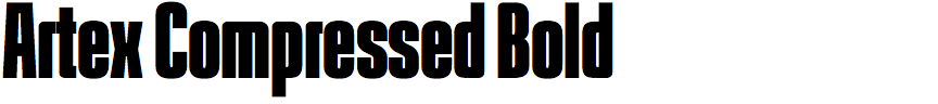 Artex Compressed Bold