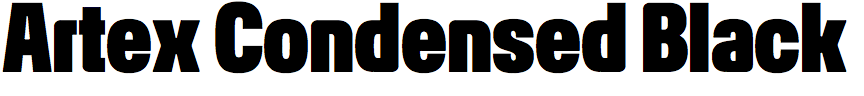 Artex Condensed Black
