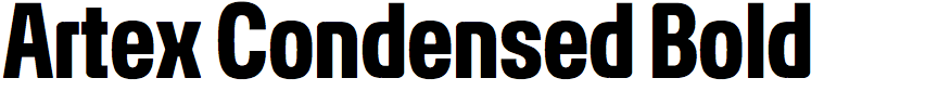 Artex Condensed Bold