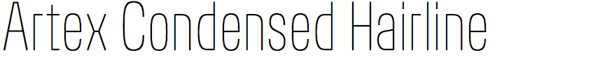 Artex Condensed Hairline