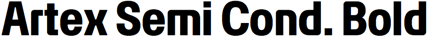 Artex Semi Condensed Bold
