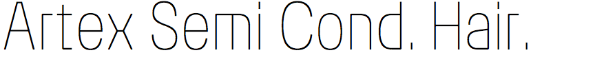 Artex Semi Condensed Hairline