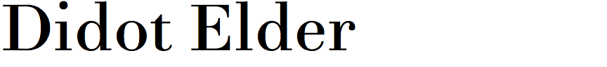 Didot Elder