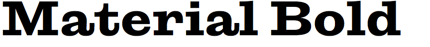 Material Bold