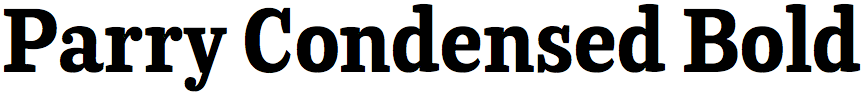 Parry Condensed Bold