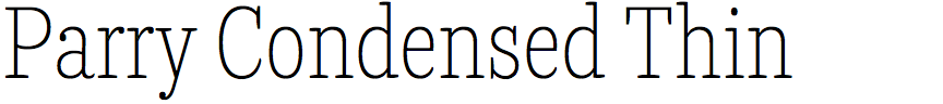 Parry Condensed Thin