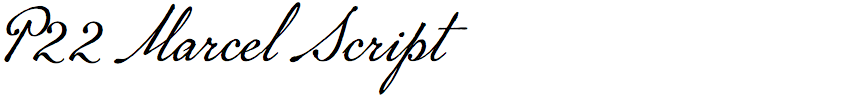 P22 Marcel Script