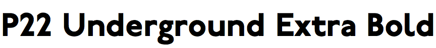 P22 Underground Extra Bold