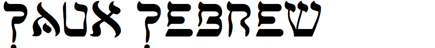 Faux Hebrew