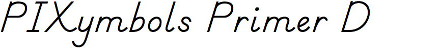PIXymbols Primer D