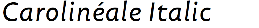 Carolinéale Italic