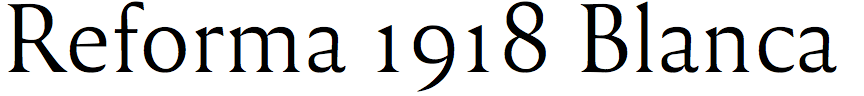 Reforma 1918 Blanca