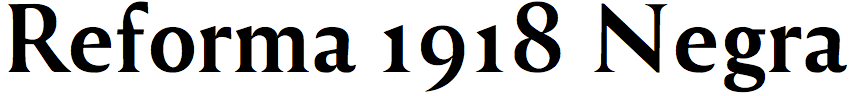 Reforma 1918 Negra