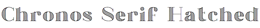 Chronos Serif Hatched