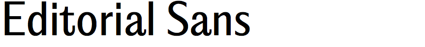 Editorial Sans