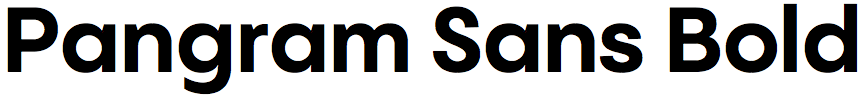 Pangram Sans Bold