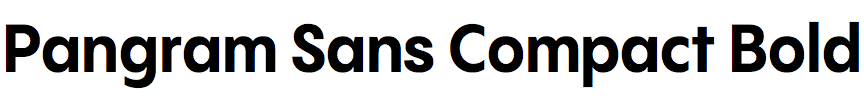 Pangram Sans Compact Bold