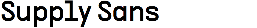 Supply Sans