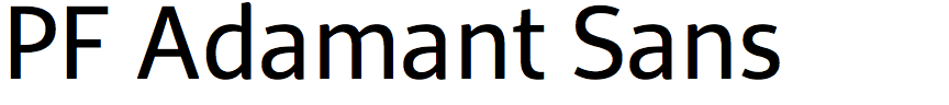 PF Adamant Sans