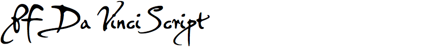 PF Da Vinci Script