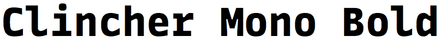 Clincher Mono Bold