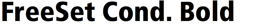 FreeSet Condensed Bold