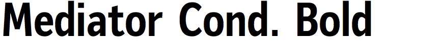 Mediator Condensed Bold