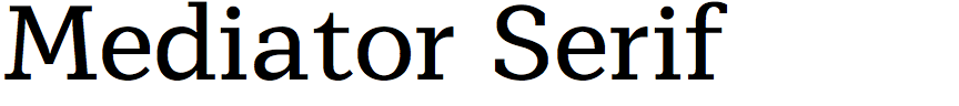 Mediator Serif