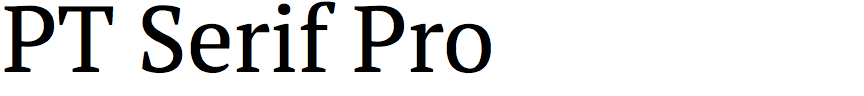 PT Serif Pro