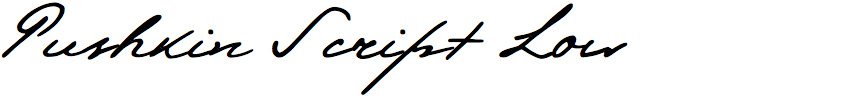 Pushkin Script Low