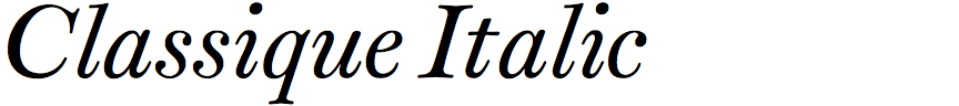 Classique Italic
