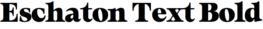 Eschaton Text Bold