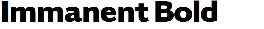 Immanent Bold