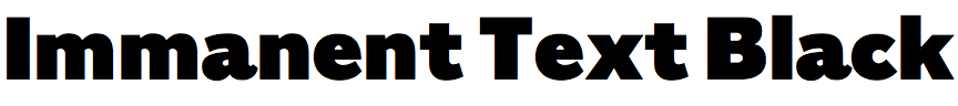 Immanent Text Black