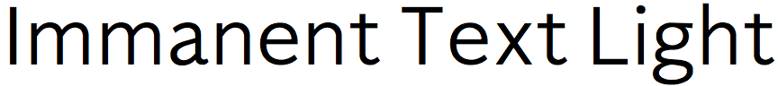 Immanent Text Light