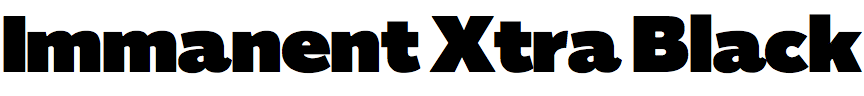 Immanent Xtra Black
